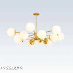 Lustre Moderne en Métal LED pour Salon, Chambre et Salle à Manger - Vignette | Maison Solenne