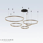 Lustre Suspension Cercle Chic en Fer – Éclairage Moderne pour Salon et Salle à Manger - Vignette | Maison Solenne