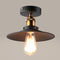Plafonnier Champignon Plat Rétro Industriel – Éclairage Design pour Salon et Cuisine, Ambiance Vintage et Chaleureuse 0