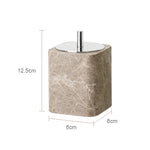 Accessoire de salle de bain en marbre Emperador Light - Vignette | Maison Solenne