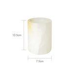 Accessoire de salle de bain en onyx blanc - Vignette | Maison Solenne