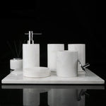 Accessoire de salle de bain en marbre naturel blanc - Vignette | Maison Solenne