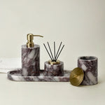 Ensemble de salle de bain en marbre Calacatta Viola - Vignette | Maison Solenne