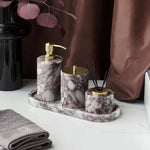 Ensemble de salle de bain en marbre Calacatta Viola - Vignette | Maison Solenne