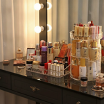Organiseur de maquillage rotatif en acrylique - Vignette | Maison Solenne
