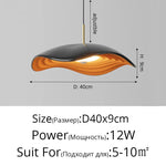 Lustre Minimaliste Wabi-Sabi en Aluminium | Suspension Luminaire Design Moderne avec Éclairage LED pour Bar - Vignette | Maison Solenne