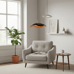 Lustre Minimaliste Wabi-Sabi en Aluminium | Suspension Luminaire Design Moderne avec Éclairage LED pour Bar - Vignette | Maison Solenne