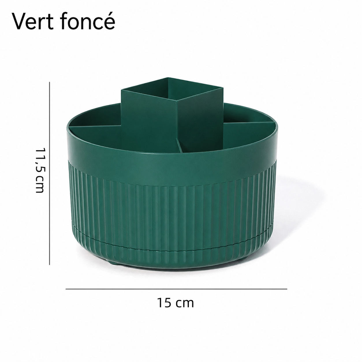 Tourniquet à pinceaux vert foncé - dimensions