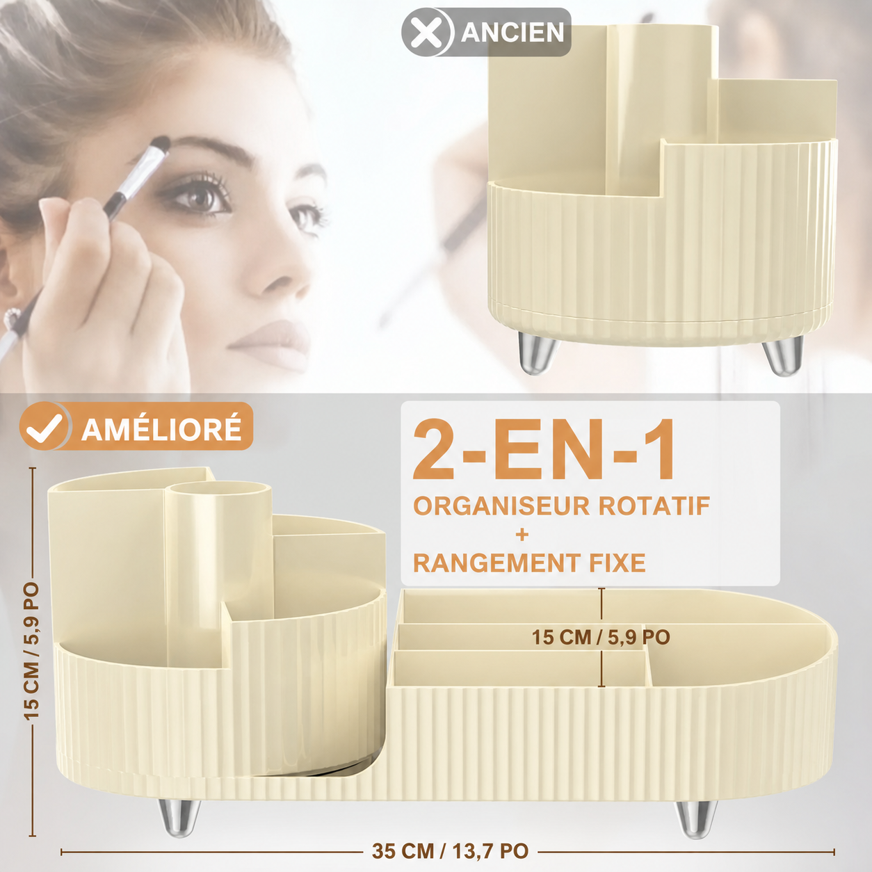 Organiseur 2-en-1 amélioré