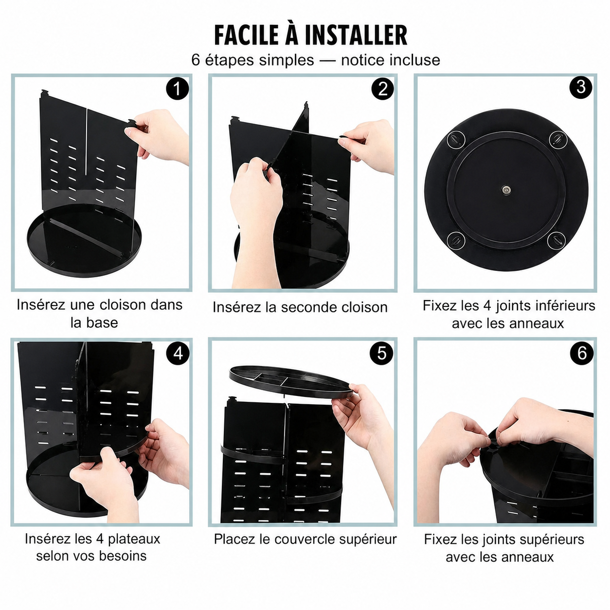 Installation facile en six étapes