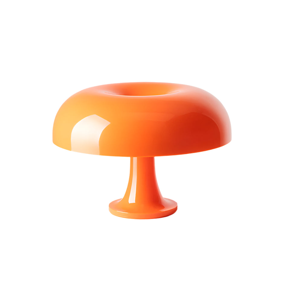 Lampe de Table Nessino en Polycarbonate – Design Rétro Années 60, Éclairage Diffus, Couleurs Blanc et Orange 9