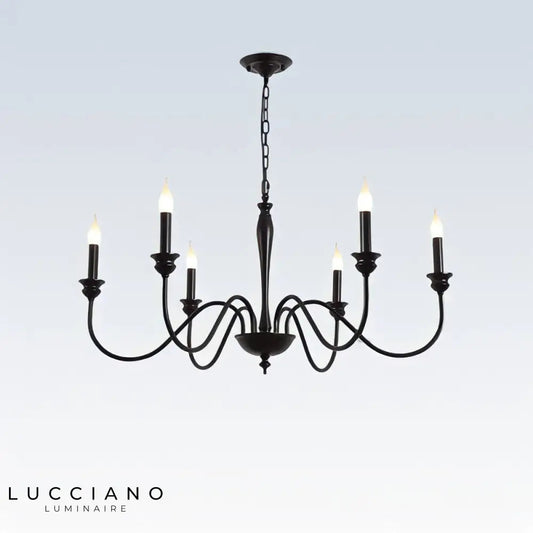 Lustre Campagne Chic en Fer pour Salle à Manger et Cuisine – Éclairage Minimaliste et Élégant 0