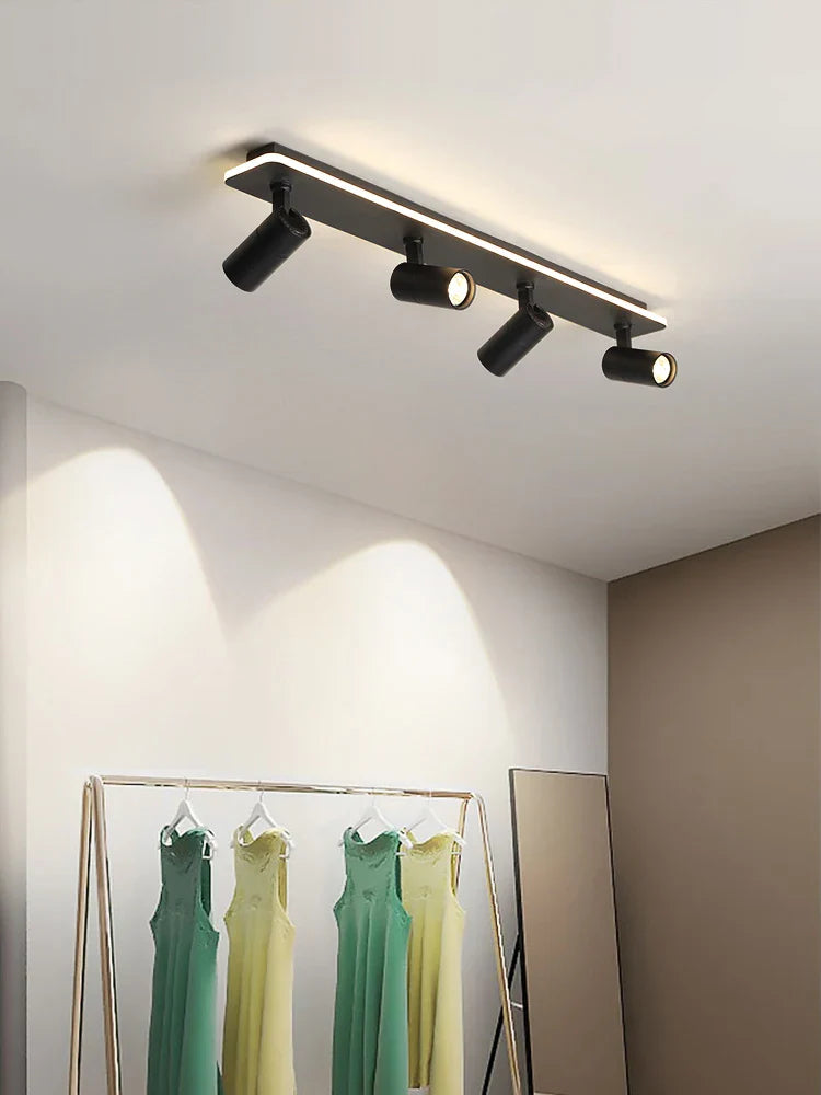 Lustre Moderne à LEDs Noir en Aluminium et Acrylique – Luminaire Énergétique pour Salon et Salle à Manger 3