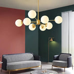 Lustre Moderne en Métal LED pour Salon, Chambre et Salle à Manger - Vignette | Maison Solenne