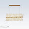 Lustre Scandinave en Cristal avec Finition Acier Poli – Éclairage Moderne pour Chambre et Salle à Manger, 90x40 cm, 12 Ampoules LED 0