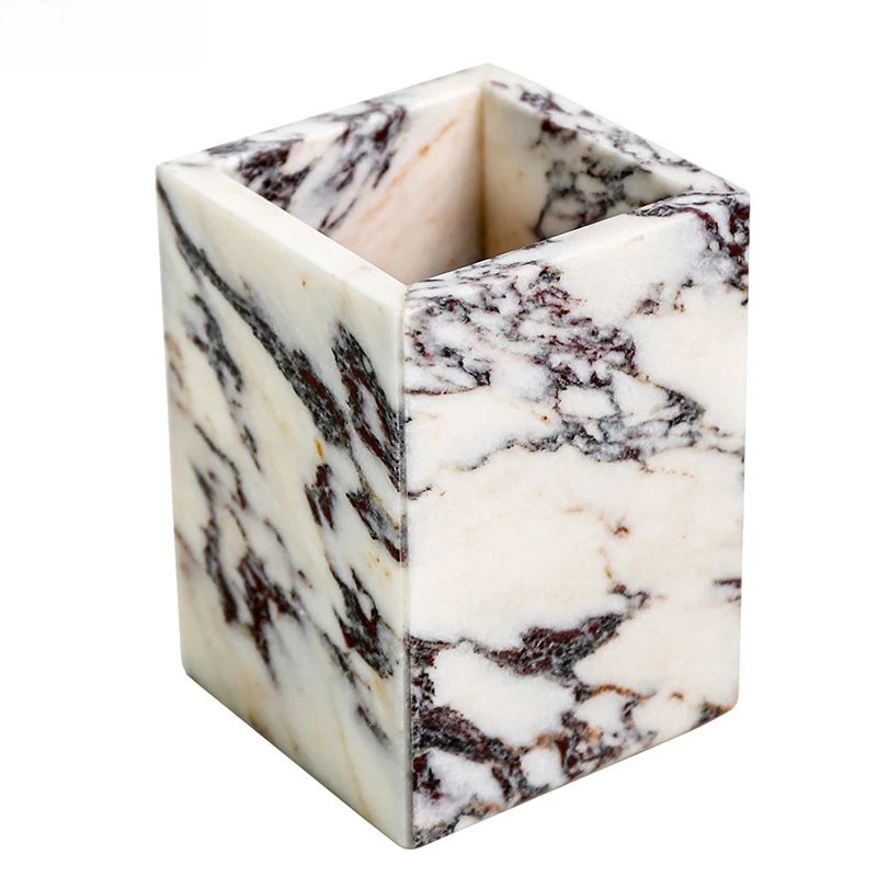 Accessoires de salle de bain en marbre Calacatta Viola - 29# 8.5x8.5x12cm [8501bf0f53]