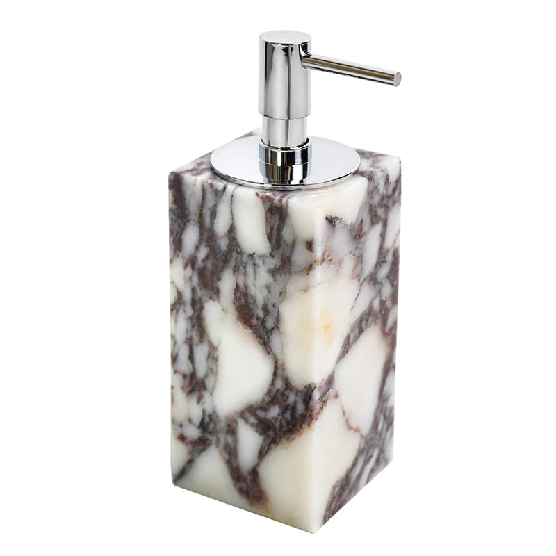 Accessoires de salle de bain en marbre Calacatta Viola - 193# 6.5x6.5x18cm [373a012bd9]