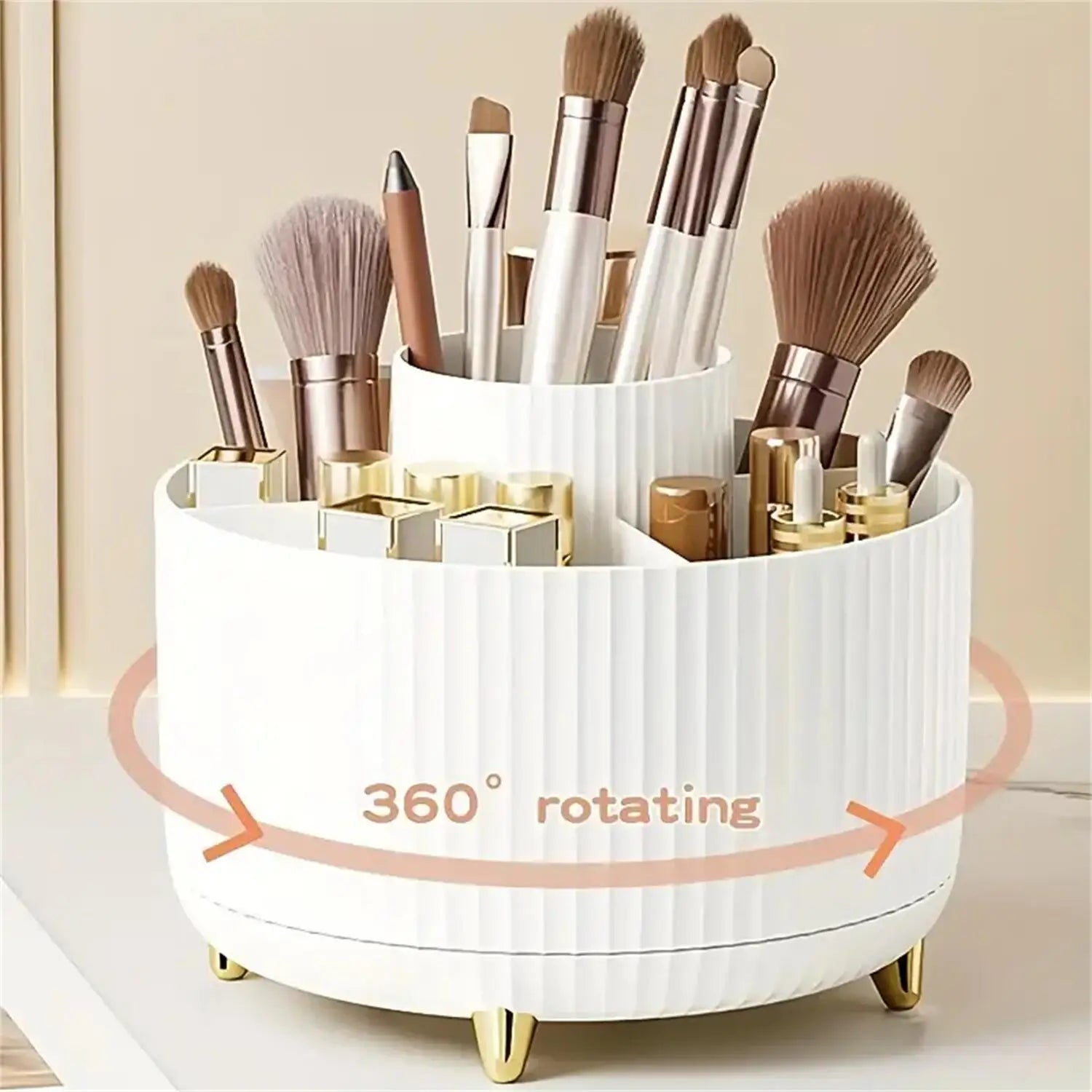 Organisateur de maquillage pivotant
