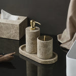 Accessoire de salle de bain en marbre Emperador Light - Vignette | Maison Solenne