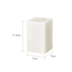Accessoire de salle de bain en onyx blanc - Vignette | Maison Solenne