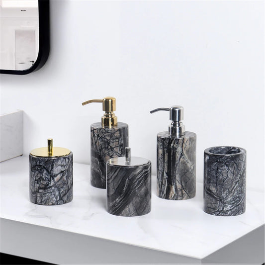 Ensemble de salle de bain effet marbre