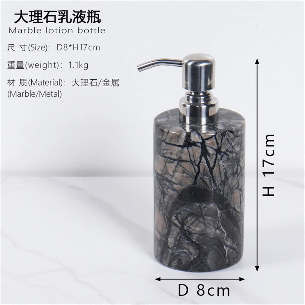 Ensemble de salle de bain effet marbre - 366#Argenté-Flacon / Chine continentale [d75bf95c4e]