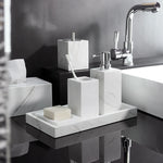 Accessoire de salle de bain en marbre naturel blanc - Vignette | Maison Solenne