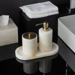 Accessoire de salle de bain en onyx blanc - Vignette | Maison Solenne
