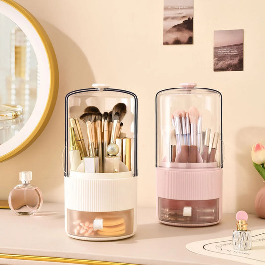 Organisateur rotatif pour pinceaux de maquillage