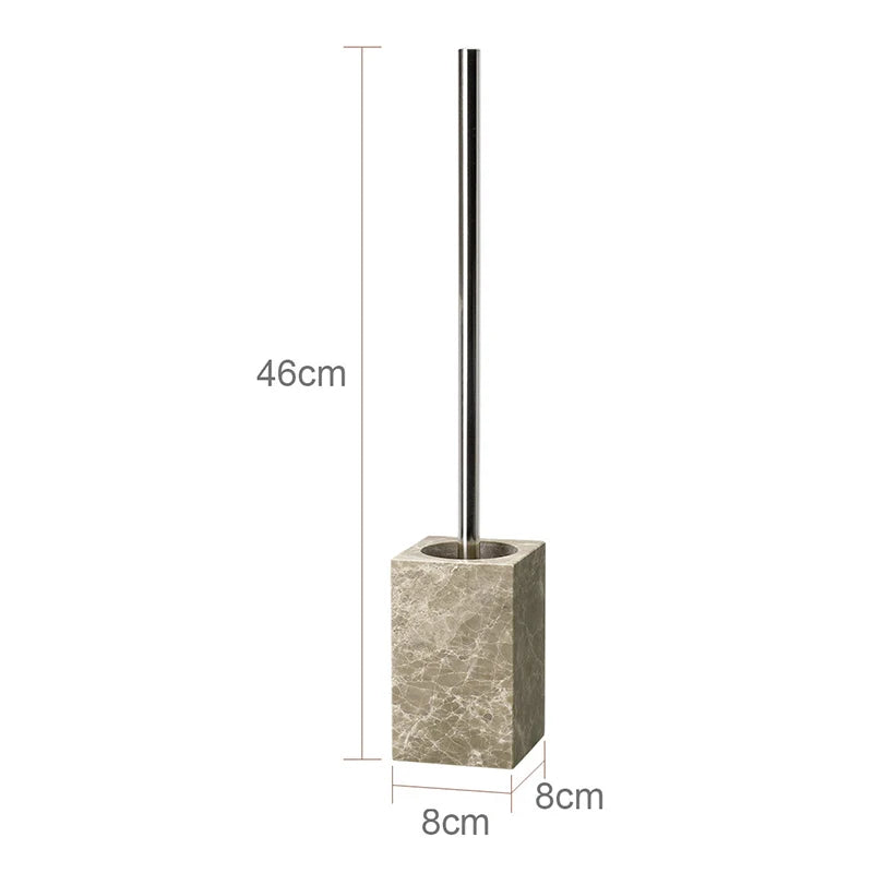 Accessoire de salle de bain en marbre Emperador Light - 200006156#Brosse WC [8661f5dd7b]