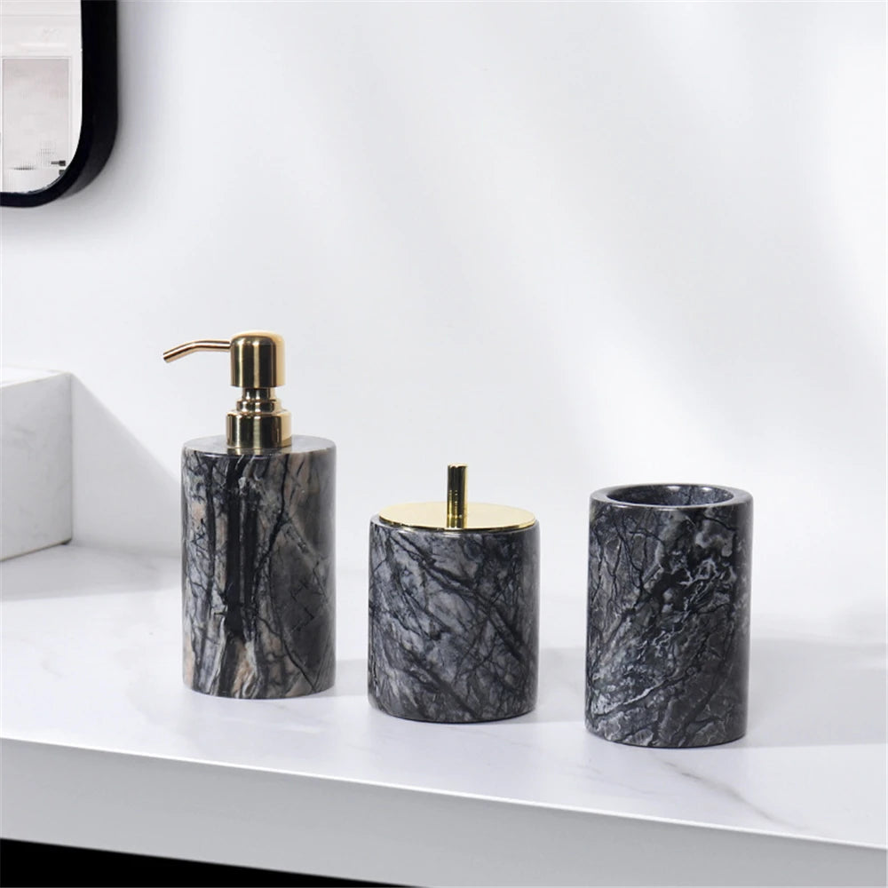 Ensemble de salle de bain effet marbre