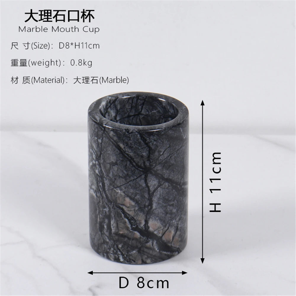 Ensemble de salle de bain effet marbre - 496#Gobelet / Chine continentale [872ae047cc]