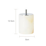 Accessoire de salle de bain en onyx blanc - Vignette | Maison Solenne