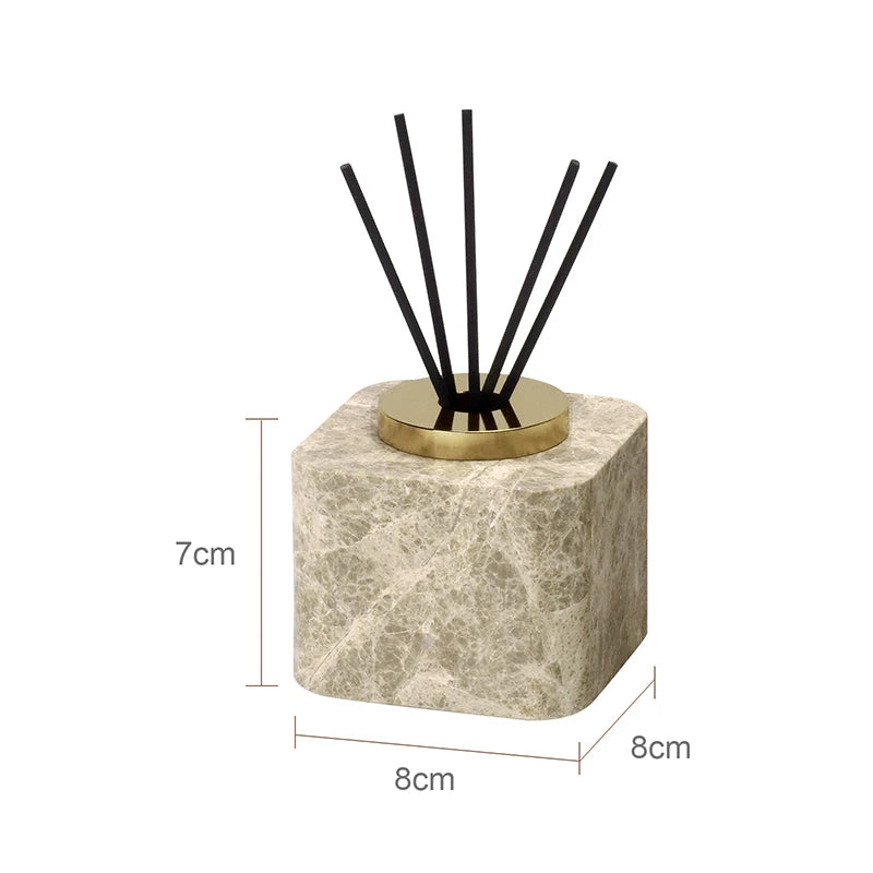 Accessoire de salle de bain en marbre Emperador Light - 1063#Diffuseur à tiges A [12bfd99867]
