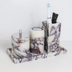 Accessoires de salle de bain en marbre Calacatta Viola - Vignette | Maison Solenne