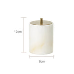 Accessoire de salle de bain en onyx blanc - Vignette | Maison Solenne