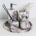 Accessoires de salle de bain en marbre Calacatta Viola - Vignette | Maison Solenne