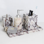 Accessoires de salle de bain en marbre Calacatta Viola - Vignette | Maison Solenne
