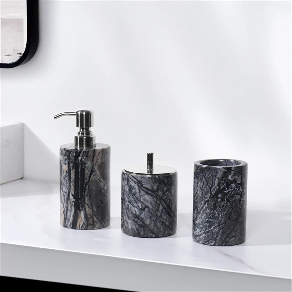 Ensemble de salle de bain effet marbre