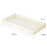 Accessoire de salle de bain en onyx blanc - Vignette | Maison Solenne