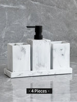 Ensemble de salle de bain effet marbre - Vignette | Maison Solenne