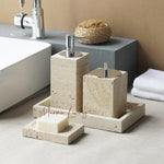 Collection Travertin — Accessoires de salle de bains en pierre naturelle - Vignette | Maison Solenne