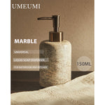 Ensemble porte-brosse à dents en travertin gris - Vignette | Maison Solenne