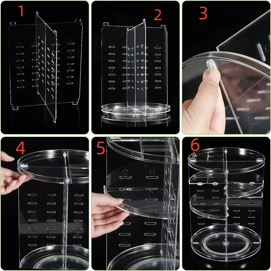 Présentoir rotatif de rangement