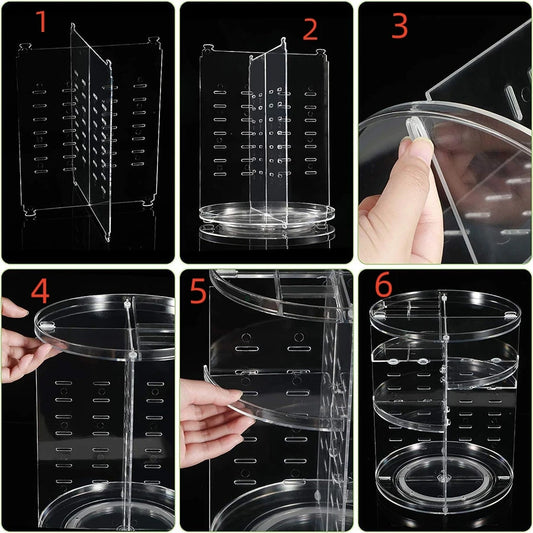Présentoir rotatif de rangement