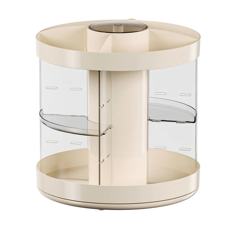 Organisateur de maquillage pivotant en acrylique