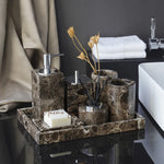 Accessoires de salle de bains en marbre naturel - Vignette | Maison Solenne