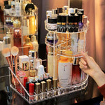 Organiseur de maquillage rotatif en acrylique - Vignette | Maison Solenne