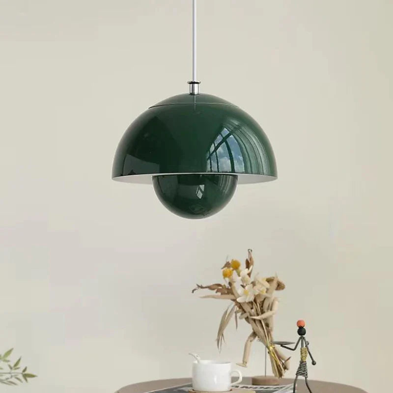 Suspension LED Scandinave Élégante, Design Compact, Économie d'Énergie, Disponible en Noir, Blanc, Orange et Vert 3