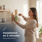 Applique murale chambre beige scandinave | Applique murale LED salon minimaliste - Vignette | Maison Solenne